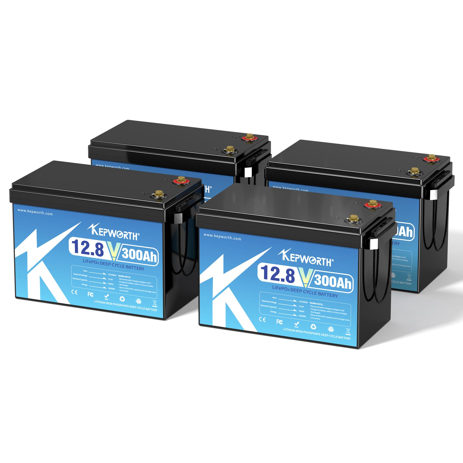 Amazon | KEPWORTH 12V 300Ah リン酸鉄リチウムイオンバッテリー